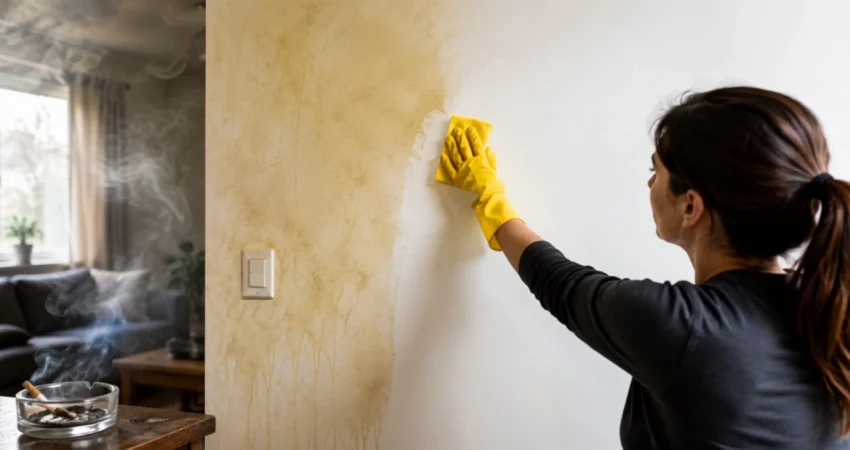 How to Remove Cigarette Smoke from Walls