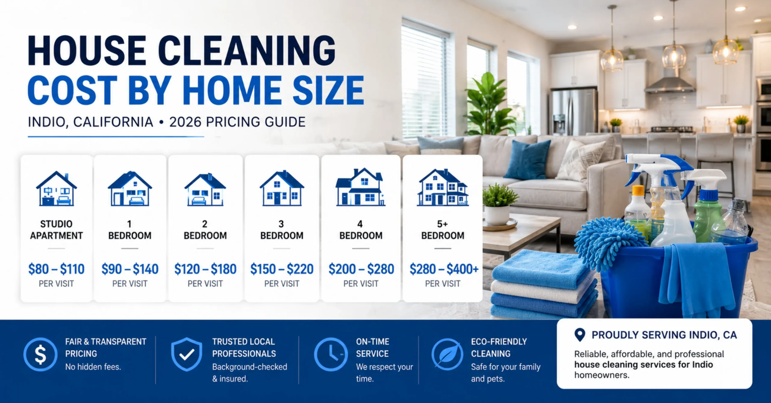 Hourly vs Flat Rate House Cleaning Costs in Indio