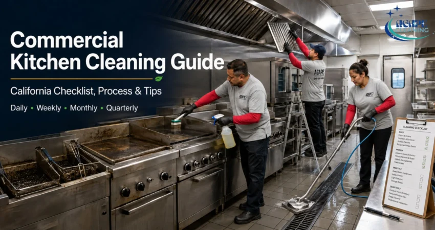 Commercial Kitchen Cleaning Guide in California