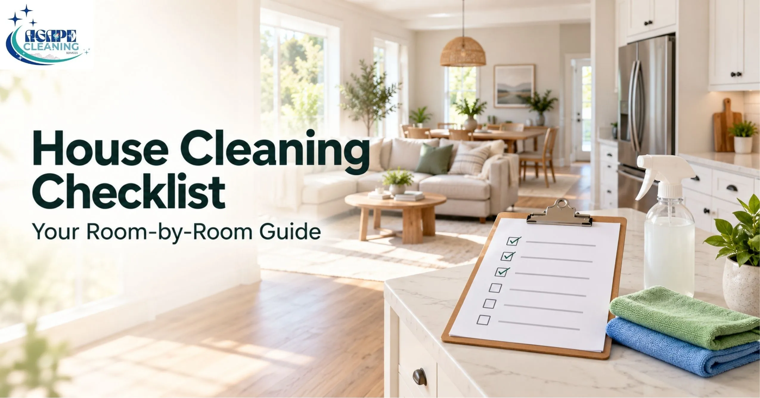 Cleaning Checklist: Room-by-Room Guide for Every Home