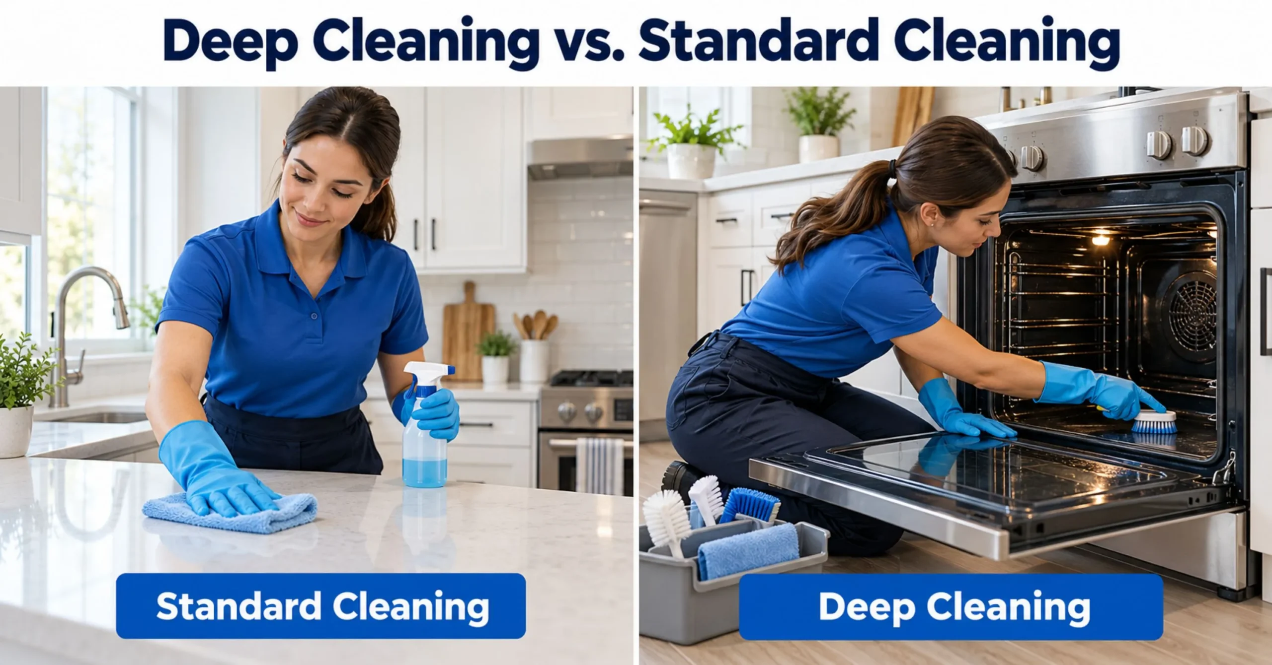 Deep Cleaning vs. Standard Cleaning: What's the Difference & How to Decide
