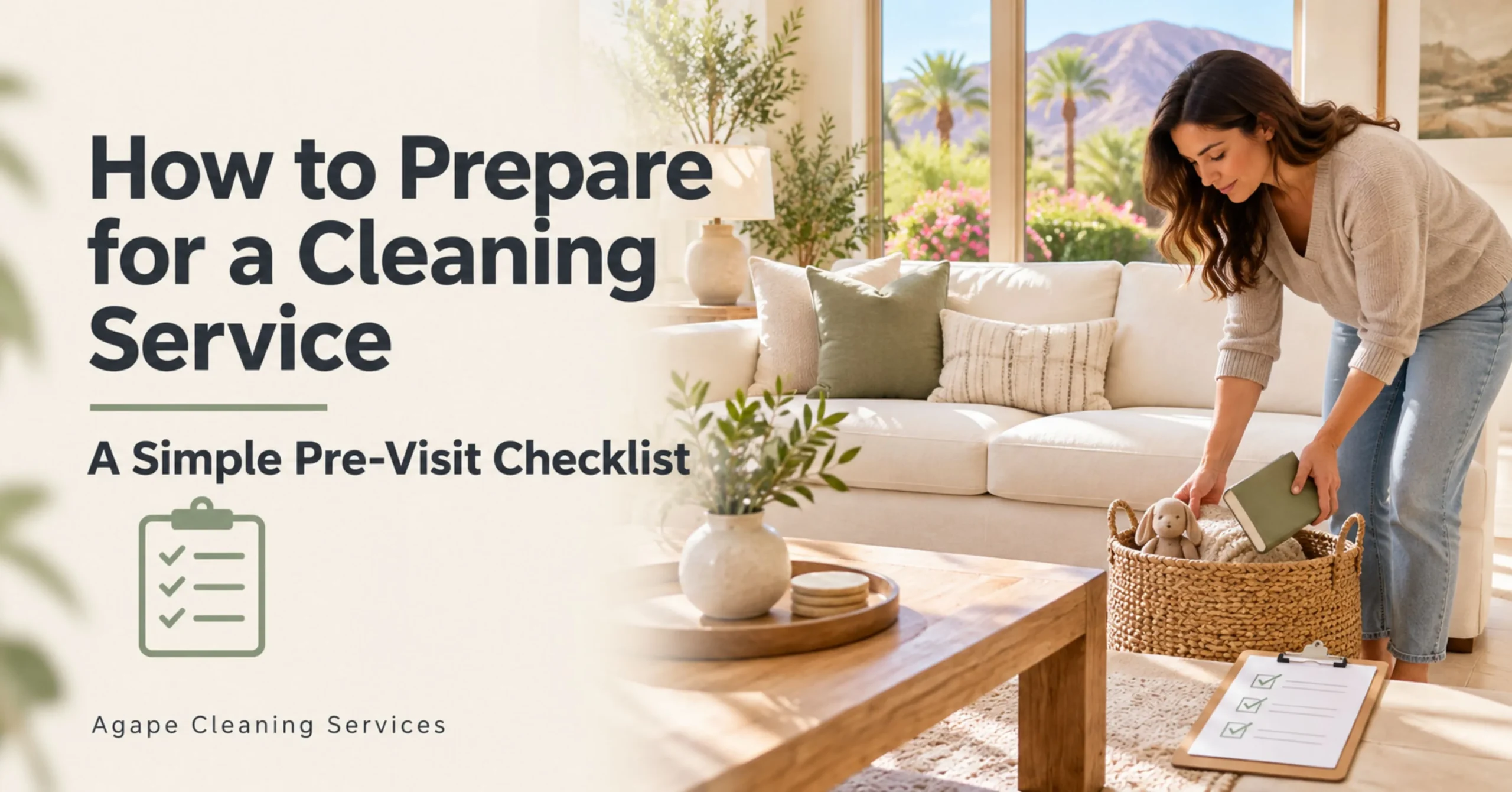 How to Prepare for a Cleaning Service: A Simple Pre-Visit Checklist